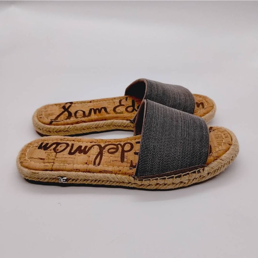 Sam Edelman Aluma Casual Slides Womens Size 6 M Grey Brown‎ Designer Sandals